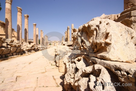 Jordan block asia roman column.