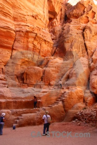 Jordan person al siq petra unesco.