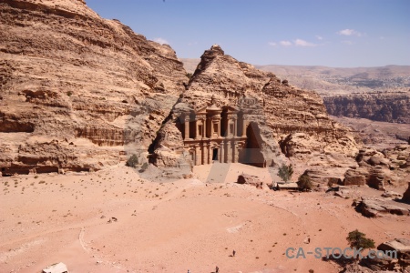 Jordan petra middle east cloud carving.