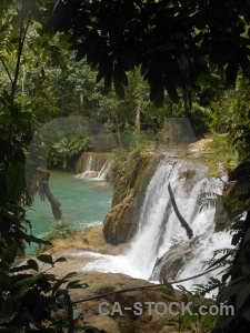 Jungle laos waterfall tad sae se.