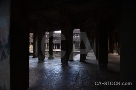 Khmer stone asia block temple.