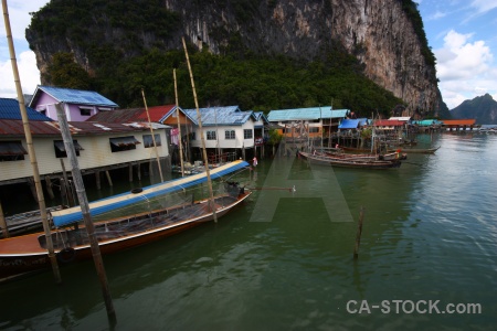 Koh panyee tropical limestone southeast asia phang nga bay.