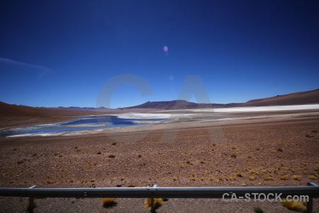 Lake altitude sky chile atacama desert.