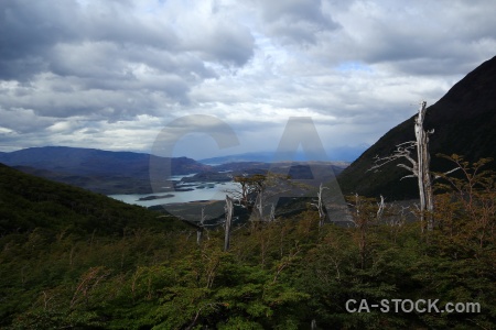 Lake water cloud circuit trek french valley.