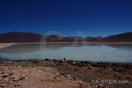 Lake water landscape laguna blanca bolivia.