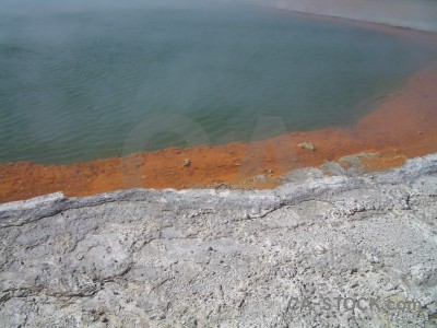 Lake water volcanic.