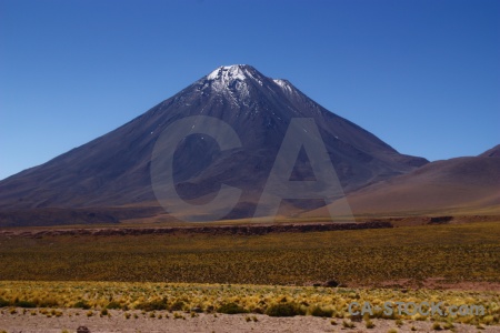 Landscape atacama desert licancabur altitude chile.