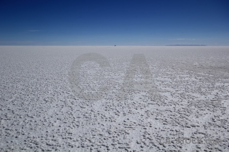 Landscape bolivia crystal salt flat.