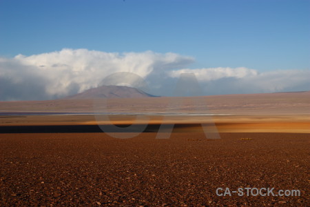 Landscape brown desert blue.