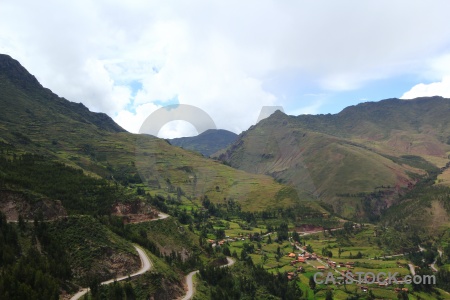 Landscape bush inca south america pisac.