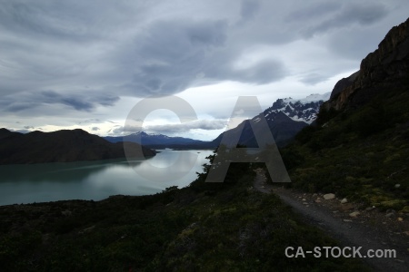 Landscape chile water sky patagonia.