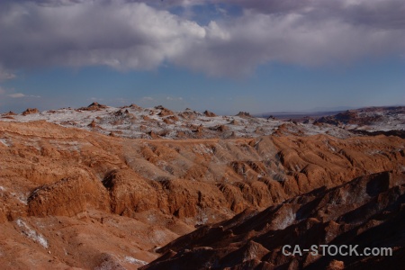 Landscape cloud valley of the moon atacama desert valle de la luna.