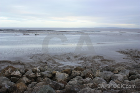 Landscape coast rock white.