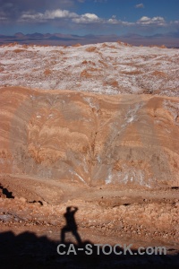 Landscape salt desert cloud cordillera de la sal.