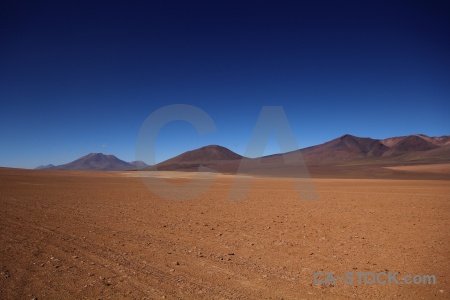 Landscape sand sky siloli desert mountain.