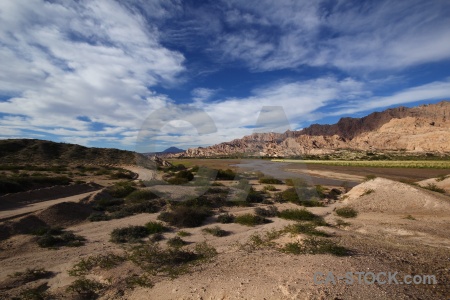 Landscape water mountain quebrada de las flechas gorge.