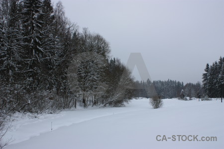 Landscape winter snow.