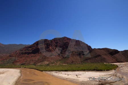 Las conchas river quebrada de las south america valley bush.