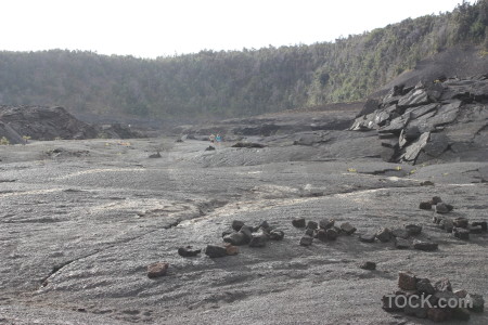 Lava volcanic crater white gray.