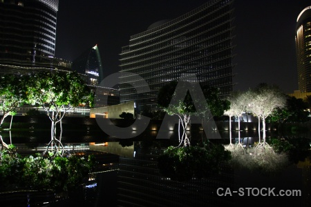 Light reflection building uae middle east.