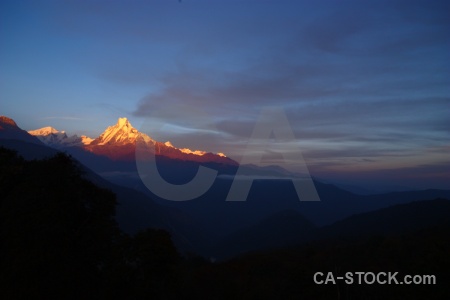 Machhapuchchhre nepal snow asia machapuchare.