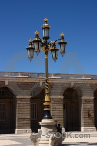 Madrid lamp spain sky palace.