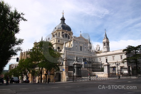 Madrid road europe building spain.