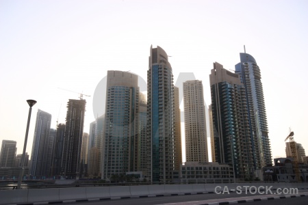 Marina asia skyscraper middle east uae.