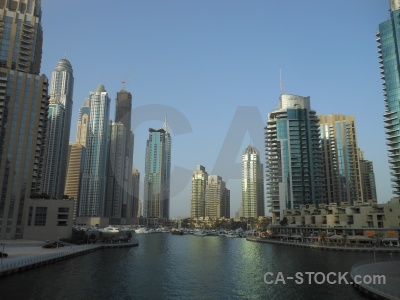 Marina uae canal asia middle east.