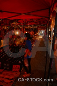 Market southeast asia person unesco luang prabang.