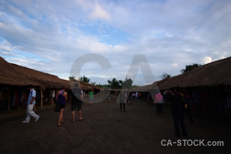 Market southeast asia person village tree.