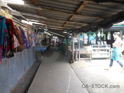 Market thailand person island phang nga bay.