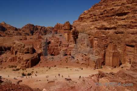 Middle east archaeological petra ancient unesco.