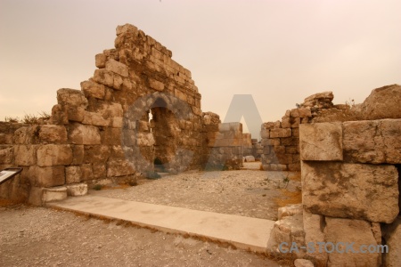 Middle east archaeological stone amman asia.