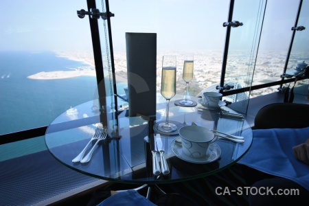 Middle east asia burj al arab sea glass.