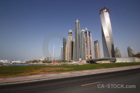 Middle east building grass uae asia.