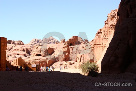 Middle east cliff sky historic jordan.