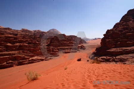 Middle east dune wadi rum asia jordan.