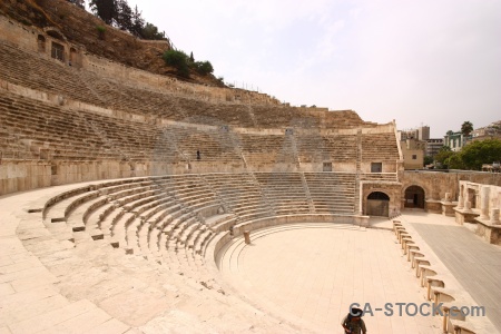 Middle east historic sky amphitheatre amman.