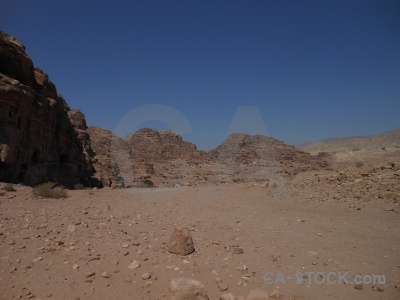 Middle east petra unesco cliff mountain.