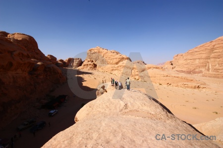 Middle east rock desert bedouin sky.