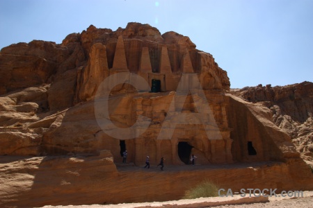 Middle east rock nabataeans tomb asia.