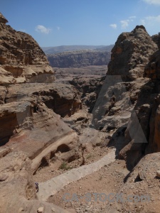 Middle east rock unesco jordan petra.