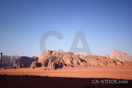 Middle east wadi rum sand jordan western asia.