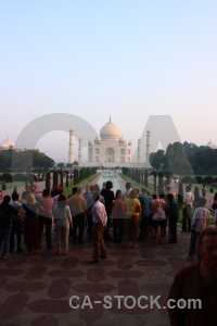 Minaret agra tree pool palace.