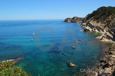 Mirador challenge javea spain blue sea.