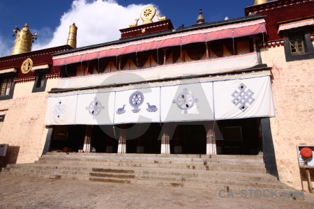 Monastery buddhism symbol sky buddhist.