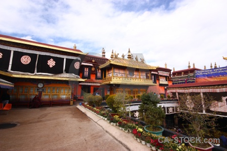 Monastery china asia lhasa sky.