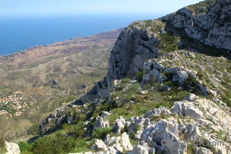 Montgo climb europe javea rock spain.