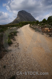 Montgo climb mountain javea spain europe.